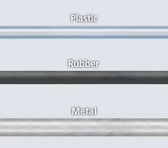 Plastic, Rubber, Metal