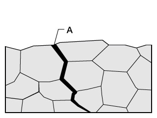 A. Grain boundary crack