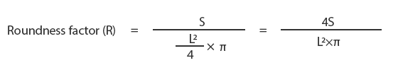 Determining the roundness factor