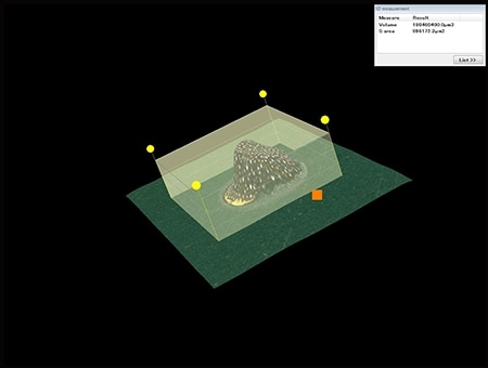 3D shape measurement of a foreign particle