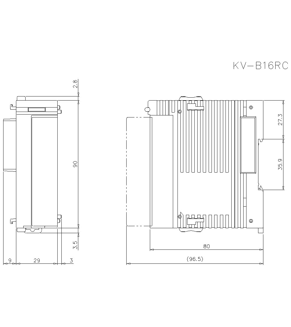 KV-B16RC Dimension
