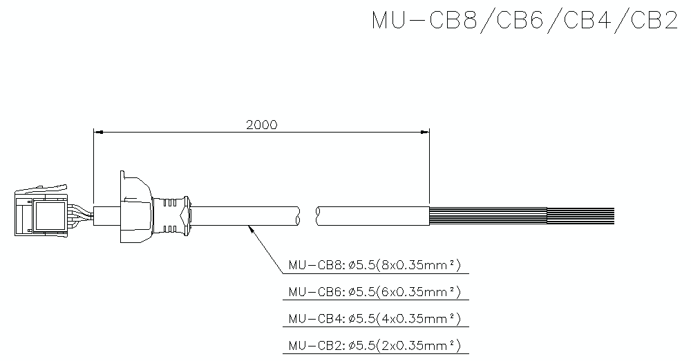 MU-CB8/6/4/2 Dimension